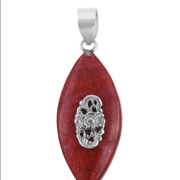 Sponge Coral Pendant in Sterling Silver - Picture 1 of 8